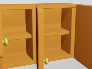 cartoon modular kitchen Model 3D