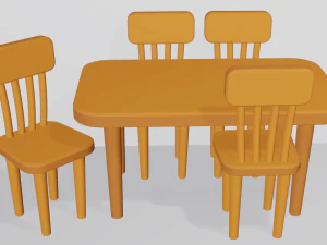 cucina modulare dei cartoni animati Modello 3D
