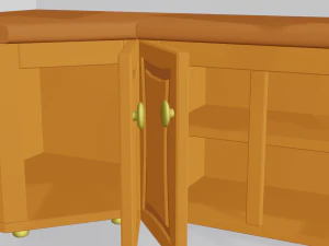 cartoon modular kitchen 2 3D Model