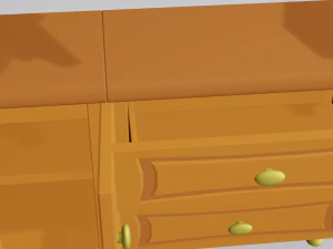 cartoon modular kitchen 2 3D Model