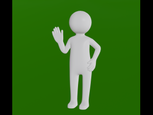 stickman rigged 3Dモデル