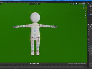 stickman rigged 3D Model