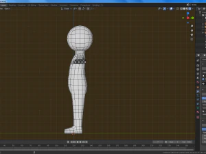 stickman rigged 3D Model