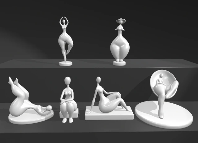 interior modern sculpture 3D Model .c4d .max .obj .3ds .fbx .stl .blend 