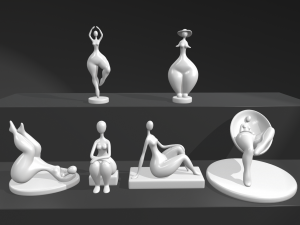 interior modern sculpture 3Dモデル