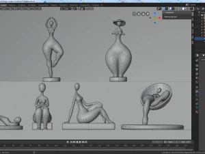interior modern sculpture 3D Model
