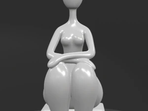 interior modern sculpture 3D Model