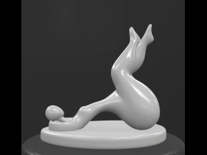 interior modern sculpture 3D Model