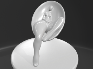 interior modern sculpture Modelo 3D