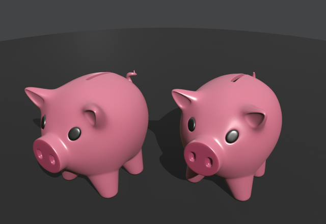 money box pig 3Dモデル .c4d .max .obj .3ds .fbx .stl .blend 