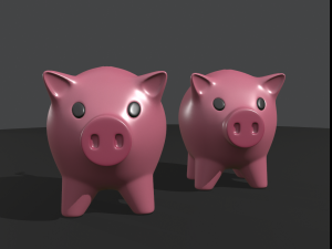 money box pig 3Dモデル