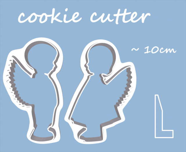 angels set of cookie-cutter 3D-Druckmodell .c4d .max .obj .3ds .fbx .stl .blend 