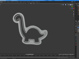 dinosaurs set of cookie-cutter 3D Print Model