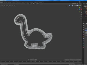 dinosaurs set of cookie-cutter 3D-Druckmodell