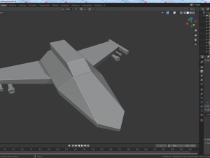 cartoon low poly sci-fi ships 3D Model