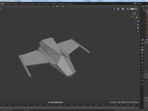 cartoon low poly sci-fi ships 3D Model