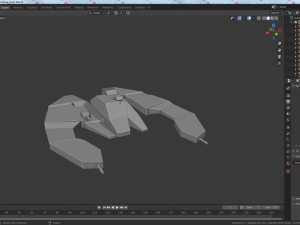 cartoon low poly sci-fi ships 3D Model