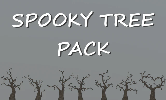 pacchetto di alberi spettrali Modello 3D .c4d .max .obj .3ds .fbx .stl .blend 