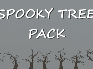spooky tree pack Modelo 3D