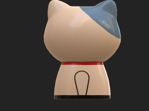 statuettes of cute cats Modello 3D