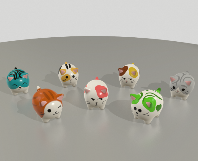 statuettes of cute cats var2 3D Model .c4d .max .obj .3ds .fbx .stl .blend 