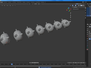 statuettes of cute cats var2 3D Model