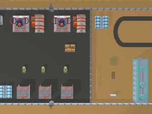 lowpoly military base 3D Модель