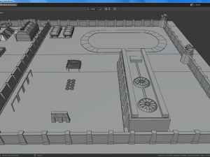 lowpoly military base 3D Модель