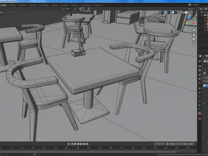 cartoon restaurant 3D Model