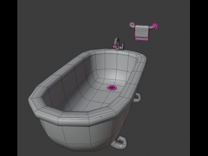 cartoon bathroom package 3D मॉडल