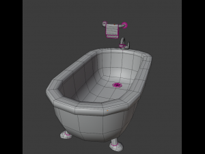 cartoon bathroom package 3D मॉडल