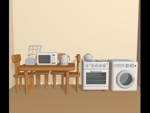cartoon kitchen appliance Modèle 3D