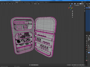 cartoon kitchen collection 3D Model