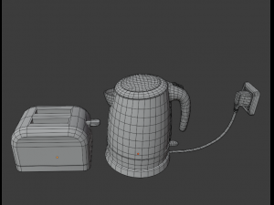 cartoon kitchen collection 3D Model