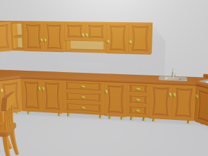 cartoon kitchen collection 3D Model