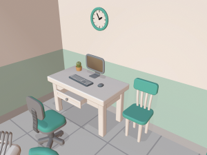 cartoon dental office Modèle 3D