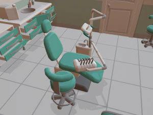 cartoon dental office 3D Model