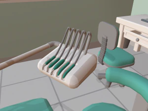 cartoon dental office 3D Model