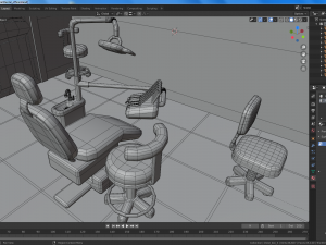 cartoon dental office Modèle 3D
