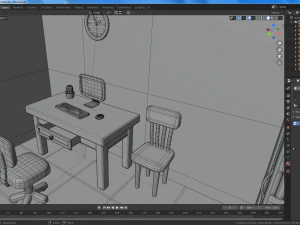 cartoon dental office 3D Model