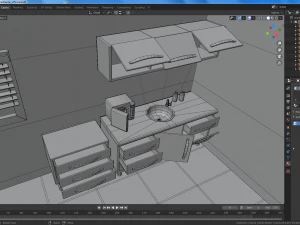 cartoon dental office 3D Model