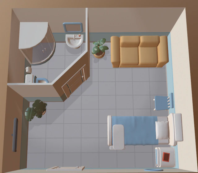 cartoon medical chamber 3D Model .c4d .max .obj .3ds .fbx .stl .blend