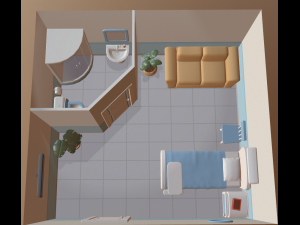 cartoon medical chamber 3D-Modell