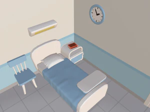 cartoon medical chamber 3D Model