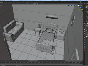 cartoon medical chamber 3D Model