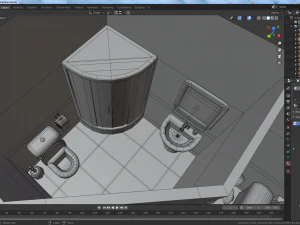 cartoon medical chamber 3D Model