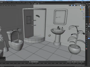 cartoon medical chamber 3D Model