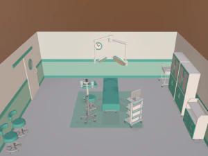 мультфильм операционная 3D Модель