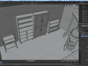 sala de cirurgia dos desenhos animados Modelo 3D