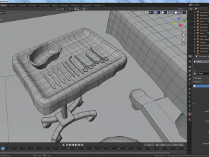 cartoon operating room Modelo 3D